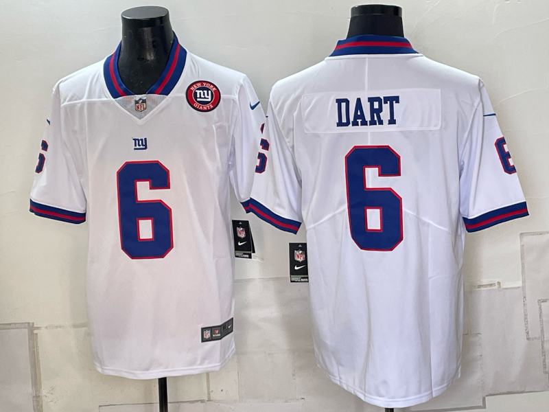 Men New York Giants #6 Dart white Nike 2026 NFL Game Jersey 0930003